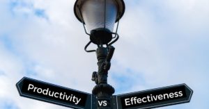 street sign productivity vs effectiveness