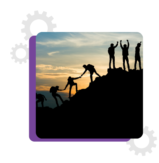 elevate leadership climbing a mountain