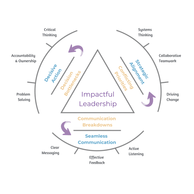 diagram depicting stages of leadership